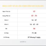 Bảng Chốt Số Soi Cầu XSMB  hôm nay 02/01/2011