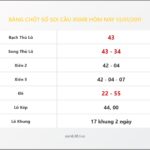 Bảng Chốt Số Soi Cầu XSMB hôm nay 13/01/2011