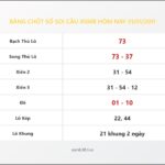 Bảng Chốt Số Soi Cầu XSMB  hôm nay 31/01/2011
