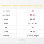 Bảng Chốt Số Soi Cầu XSMB hôm nay 08/03/2011