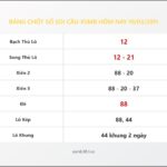 Bảng Chốt Số Soi Cầu XSMB  hôm nay 19/03/2011