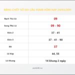 Bảng Chốt Số Soi Cầu XSMB  hôm nay 24/03/2011