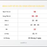 Bảng Chốt Số Soi Cầu XSMB hôm nay 05/06/2011