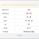 Bảng Chốt Số Soi Cầu XSMB  hôm nay 25/01/2014