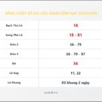 Bảng Chốt Số Soi Cầu XSMB  hôm nay 29/01/2019