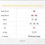 Bảng Chốt Số Soi Cầu XSMB  hôm nay 24/01/2020