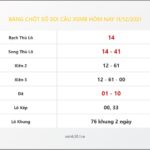 Bảng Chốt Số Soi Cầu XSMB  hôm nay 11/12/2021