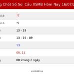 Bảng Chốt Số Soi Cầu XSMB hôm nay 16/07/2026